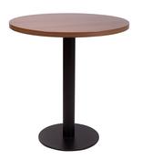 Barletta Black Cast Trumpet Dining Base 600mm Dia Round Top
