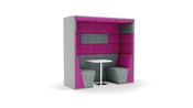 Confer 2 Seater Booth Flat Roof
