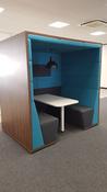 Confer 4 Seater Booth Flat Roof