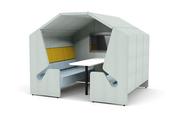 Convey 6 Seater Booth with Roof