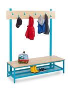 Cloakroom Tops with Upright Bars - 8 Hooks  image