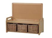 Low Display Storage Unit with 3 Baskets