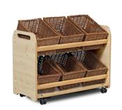 Tilt Tote Storage with 6 Baskets