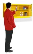 Dangerous Substance Wall Cabinets H610 x W915 x D381mm 1 Shelf