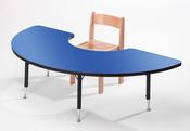 Height Adjustable Arc Table - Blue