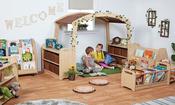 Cosy Reading Zone Area - Taupe roof without baskets