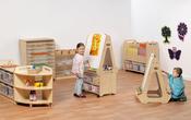 Creativity Zone Area with Clear Tubs