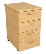 Pedestals 725 x 443 x 800mm - 4 Drawer - Desk High
