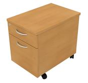 Mobile Pedestals 542 x 400 x 600mm 2 Drawer