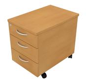 Mobile Pedestals 542 x 400 x 600mm 3 Drawer