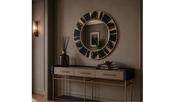 Mindy Brownes Vesna Round Mirror image
