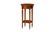 Mahogany 1 Drawer Round Side Table image