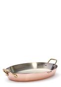 De Buyer Inocuivre Copper Oval Dish – 36 cm (Oven-to-Table Cookware)