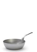 De Buyer Mineral B Pro Steel Saute Pan with Cast Stainless Steel Handle - 24 cm
