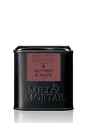 Mill &amp; Mortar Whole Nutmeg &amp; Mace Organic – 45g