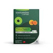 Optase Eyetamins Vision Support formerly Actase Lutein ZA Capsules image