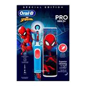 ORAL B PRO Kids 3+ Spiderman Rechargeable Toothbrush with Travel Case image