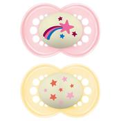 Mam Original Night 18-36month Soother Girls 2 Pack image