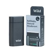 Wild Fresh Cotton &amp; Sea Salt Mens Case Black Deodorant 40g image