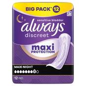Always Discreet Pad Maxi Night 12S image