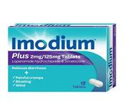 Imodium Plus Tabs 2Mg/125Mg image