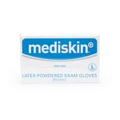 MEDISKIN LATEX POWDERED EXAM GLOVES LARGE image