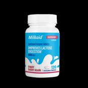 Milkaid Lactase Enzyme Chewable Tablets 6000ALU Raspberry Flavour 120s image