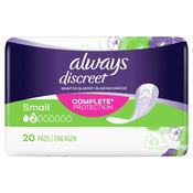 Always Discreet Sml Pads 20's