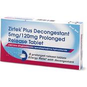 Zirtek Plus Decongestant 6Tabs image