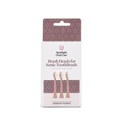 Spotlight Replacement Brush Heads for Sonic Toothbrush Rose Gold 3PK image
