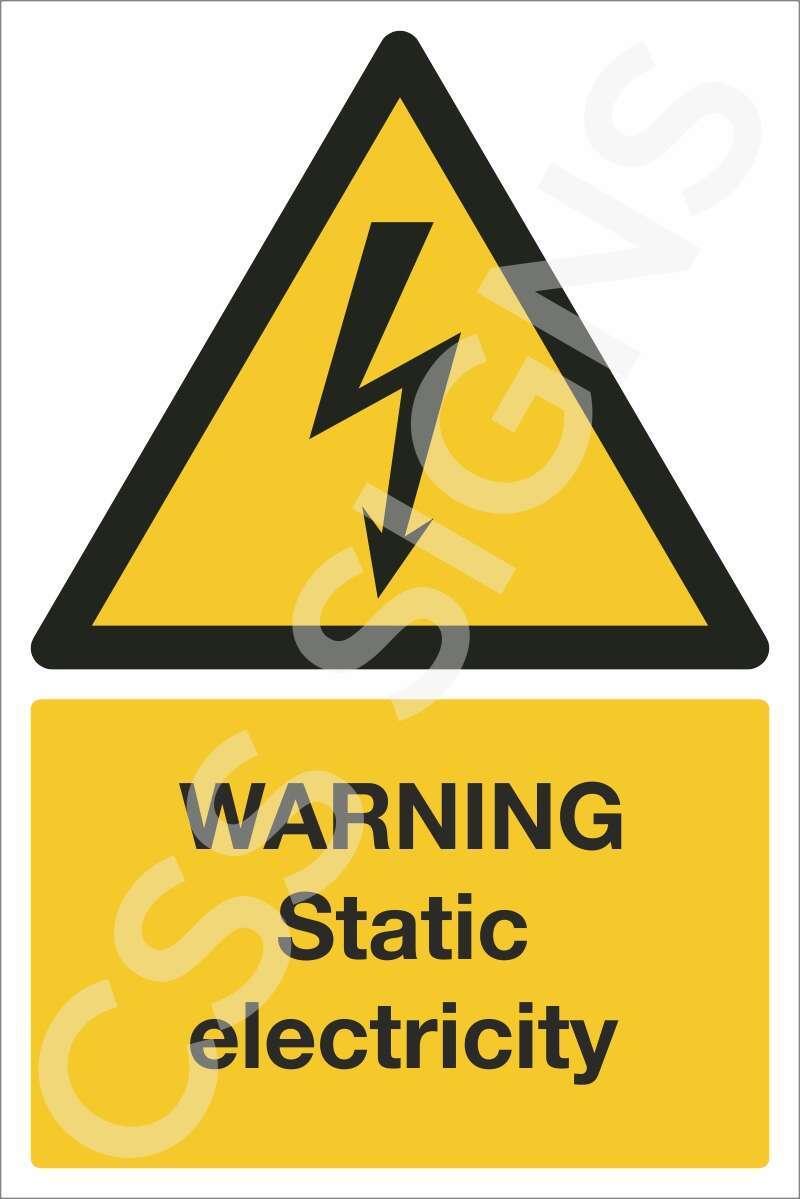 Warning Static Electricity Sign in Dublin | GetLocal Ireland