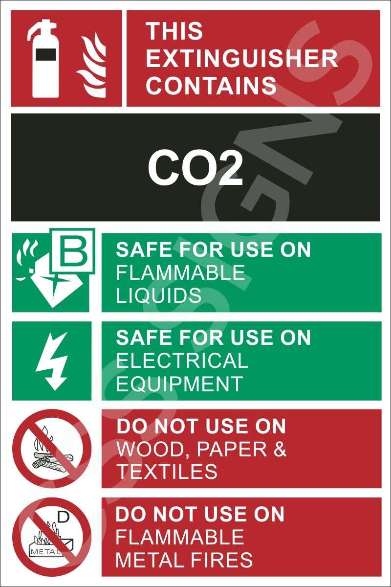 CO2 Fire Extinguisher Label in Dublin GetLocal Ireland