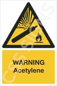 Warning Acetylene Sign image