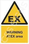 Warning ATEX Area Sign image