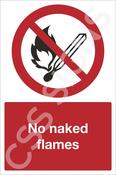No Naked Flames Sign
