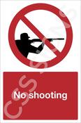 No Shooting Sign