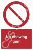 No Chewing Gum Sign