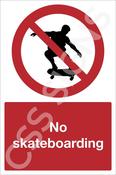No Skateboarding Sign