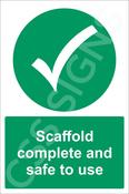 Scaffold Complete Sign