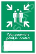 Your Assembly Point is Located Sign