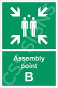 Assembly Point B Sign