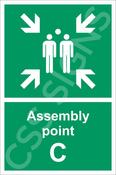 Assembly Point C Sign
