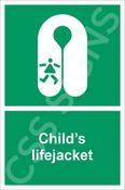 Child's Lifejacket Sign