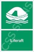 Liferaft Sign