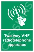 Two-Way VHF Radiotelephone Sign