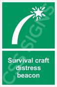 Survival Craft Distress Signal Sign
