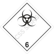 Class 6.2 Infectious Substance ADR Hazard Label