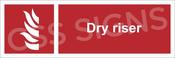Dry Riser Sign