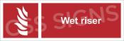 Wet Riser Sign