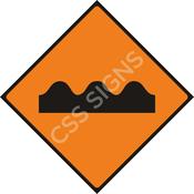 WK071 Uneven Surface Sign image